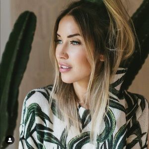 SMYM: Women's Cropped Varsity Sweater - Palm